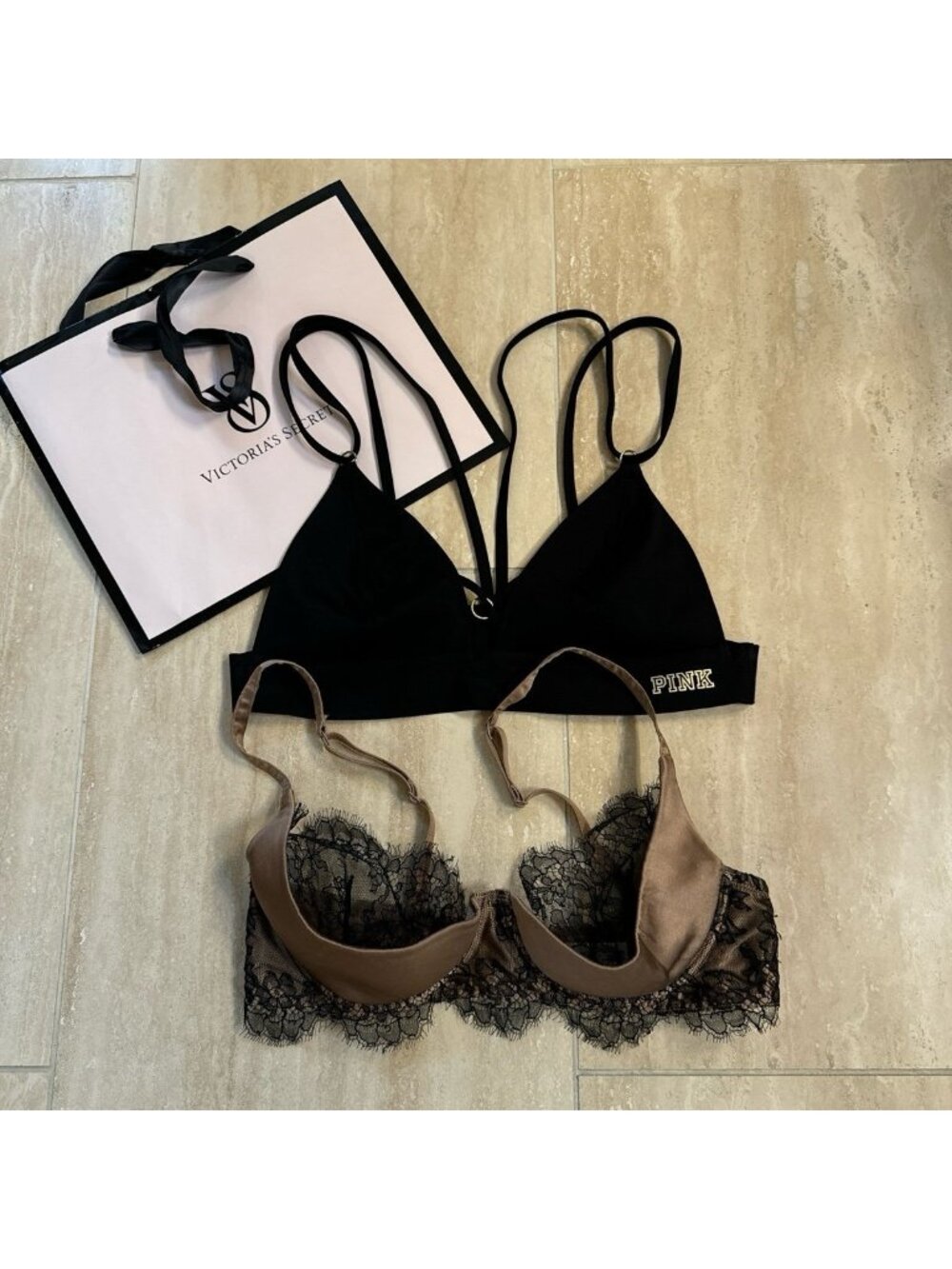 Bundle of 2 Victoria’s Secret Bra bralette 34B/ Small